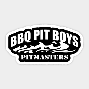 Bbq Pit Boys Pitmasters Official Logohellip White Sticker